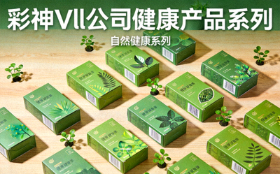 彩神Vll公司健康产品系列展示 - 绿色包装体现自然健康理念